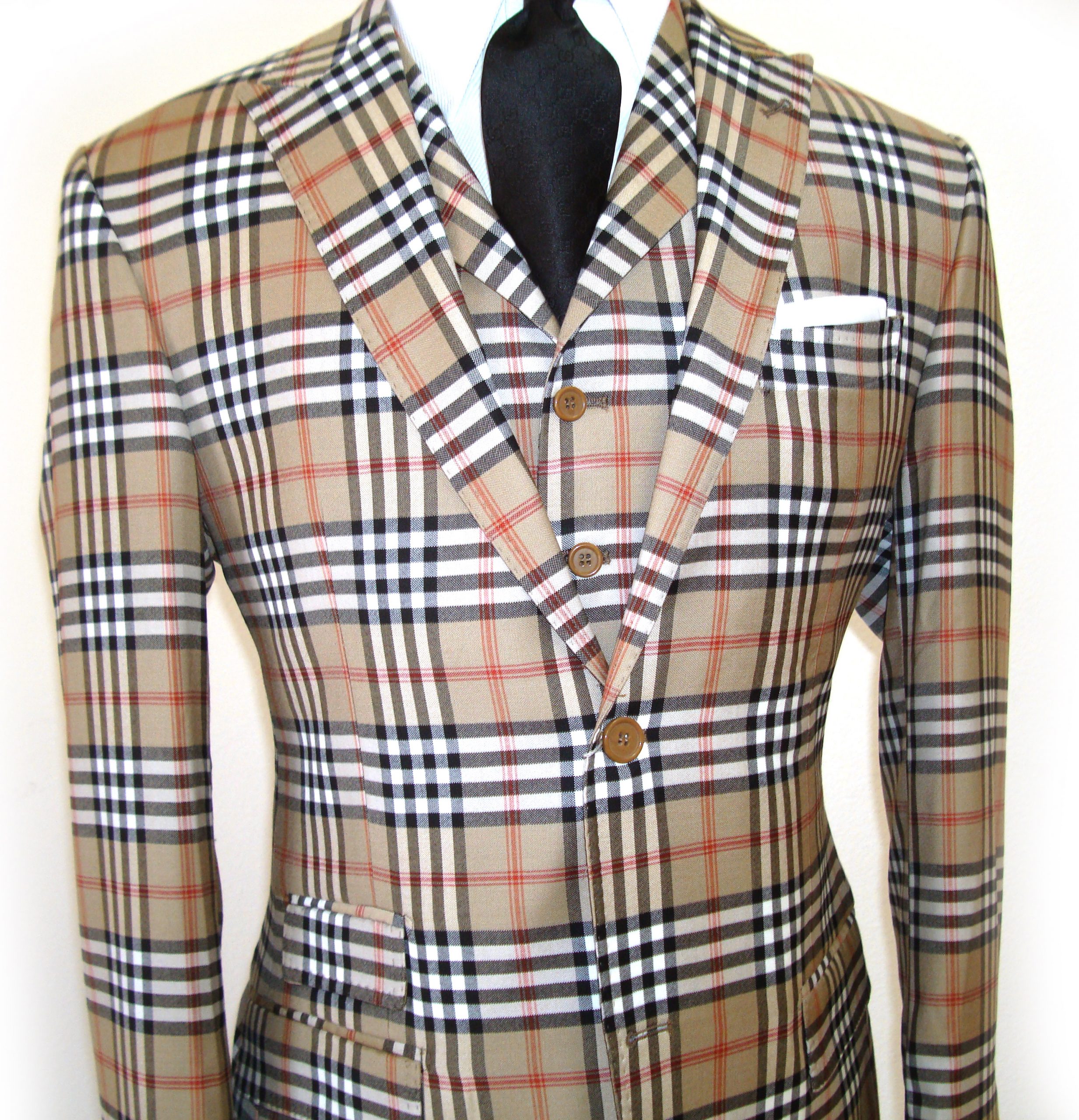 Retouch Diverse Bedrag Classic Burberry Plaid Suit - Winston & Lee