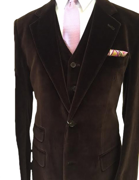 Brown Velvet Suit - Winston & Lee