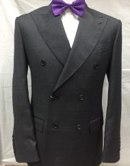 Grey double breasted Cerrutti wool suit