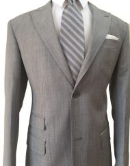 Grey Luxury Wool Suit