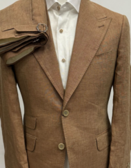 Copper brown 100% Italian made linen suit