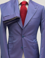 Purple Solaro wool suit