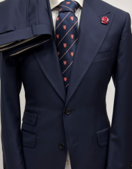 Navy blue super 180 Tombolini wool suit